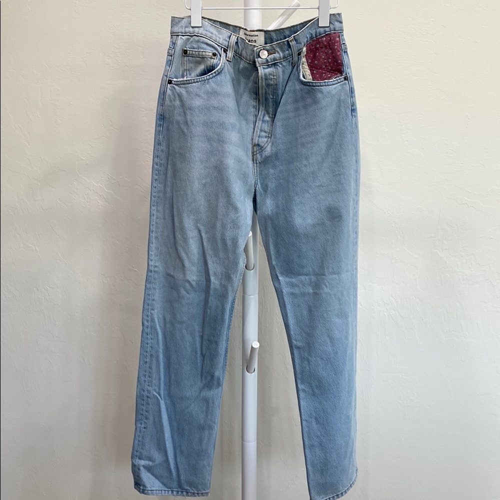 Reformation Cynthia high rise relaxed jeans size 30 Tahoe wash